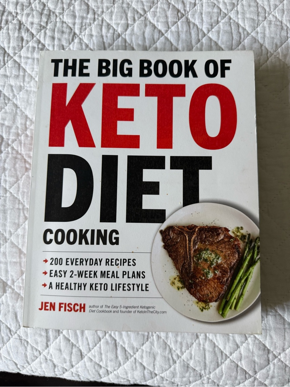 The Big Book of Keto Diet Cooking by — White & Red Cover